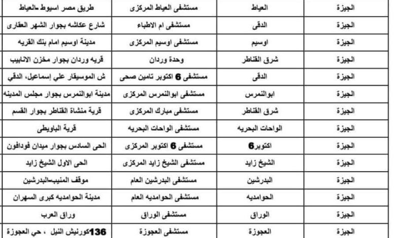محافظة الجيزة تعلن 32 مركزًا للوقاية من السعار للحالات الناتجة عن عقر الكلاب الضالة والحيوانات 