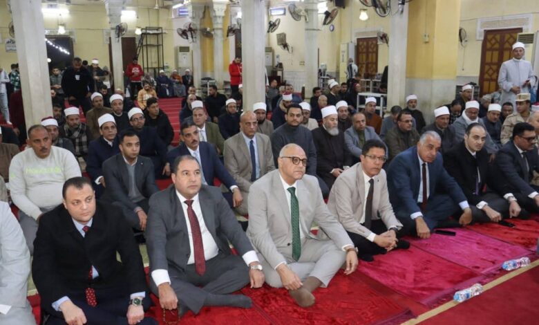 محافظ القليوبية ورئيس جامعة بنها ومدير الأمن يشهدون احتفالية الإسراء والمعراج بمسجد ناصر ببنها محافظ القليوبية ورئيس جامعة بنها ومدير الأمن يشهدون احتفالية الإسراء والمعراج بمسجد ناصر ببنها