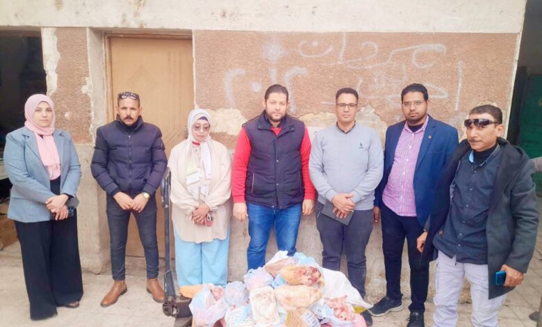 ضبط 265 كيلو لحوم ودواجن غير صالحة ببندر سوهاج
