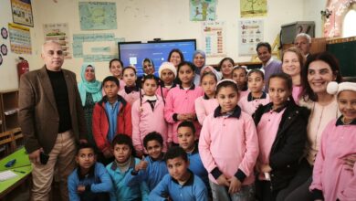 تعليم سوهاج.. بنك التنمية الألماني وبرنامج الأغذية العالمي يتفقدان مدرسة بني وشاح المجتمعية بالمراغة 