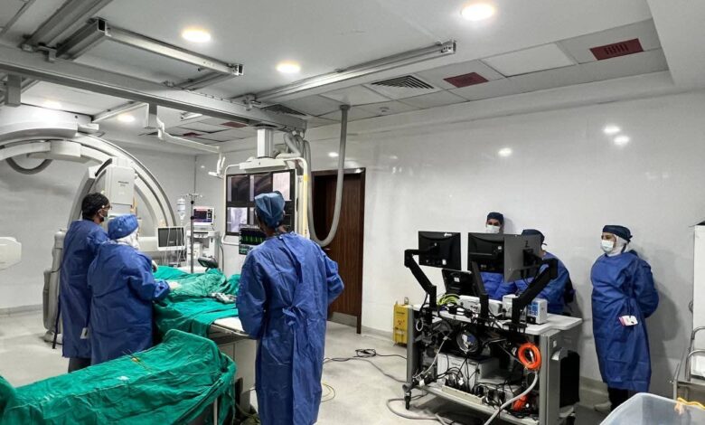 بتكلفة 482 جنيها..”الرعاية الصحية”تعلن نجاح إجراء تدخل طبى دقيق متقدم ببورسعيد