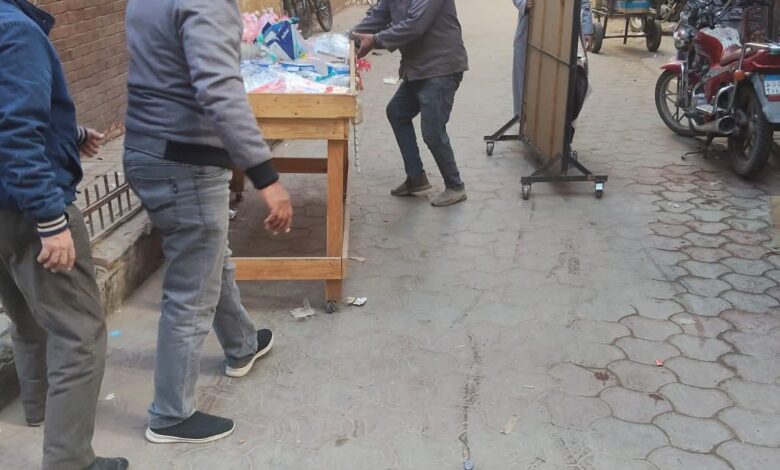 حملة موسعة بحي الجون لرفع الإشغالات وتحسين مستوى النظافة بمدينة الفيوم