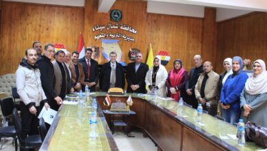 وكيل تعليم شمال سيناء يطلق حملة امان ورحمه لمواجهة العنف المدرسى