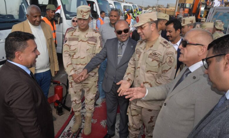 بإجمالى 233مركبة ومعدة ..عملية اصطفاف اليوم الثانى من المبادرة “صقر162”