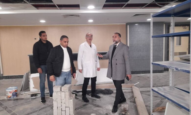 افتتاح وشيك لمبنى الكلى الصناعي المطور بمستشفى العريش العام