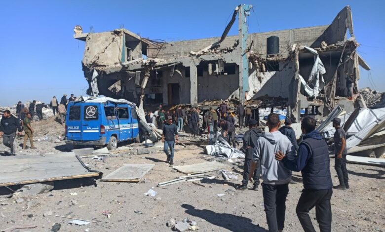 شهداء ومصابون في قصف الاحتلال على مقر للشرطة شمال غزة