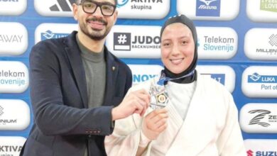 صفا سليمان ثانى العالم فى الجودو للكبار