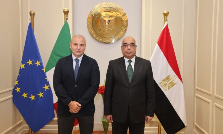 وزير العدل يستقبل سفير دولة إيطاليا بالقاهرة