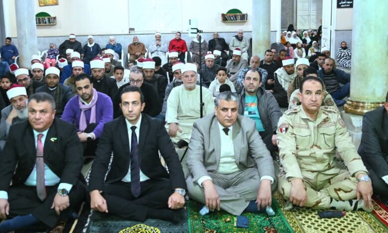 نائب محافظ البحيرة يشهد الإحتفال بذكرى ليلة النصف من شعبان من مسجد الحبشي بدمنهور