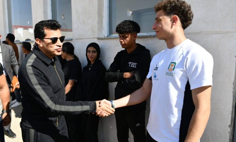  وزيرالرياضة ومحافظ الوادي الجديد ومطروح يشهدون ختام بطولة الوادي الجديد