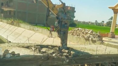 الري تتبع الإجراءات الفورية لإزالة تعدي على ترعة فزارة بسوهاج