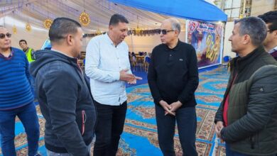 محافظ المنيا يتفقد مائدة الرحمن الرئيسية على كورنيش النيل للاطمئنان على جودة وجبات الإفطار والتنظيم