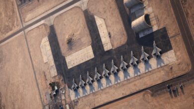 صور صينية تكشف تحركات F-22 بالكيان الإسرائيلي