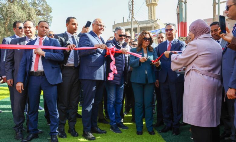 وزيرا التنمية المحلية والبيئة والتموين والتجارة الداخلية ومحافظ القليوبية يفتتحون مجزر كفر شكر النصف آلي