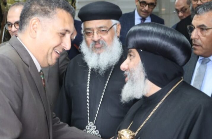 محافظ القليوبية يستقبل وفد مطرانيات الكنيسة القبطية الأرثوذكسية لتهنئته بتوليه مهام منصبه