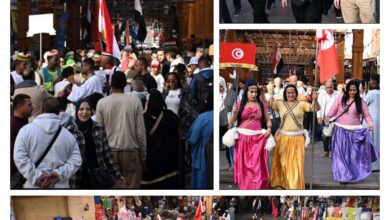 بمشاركة 14فرقة مصرية وأجنبية .. كرنفال استعراضى بالسوق السياحى بأسوان