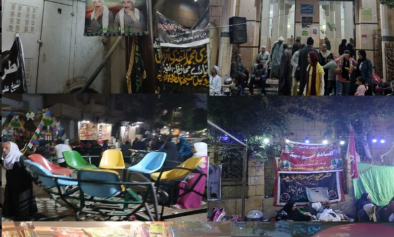 الفيوم تستقبل موسم الموالد.. آلاف يحتفلون بالليلة الكبيرة لمولد الشيخ علي الروبي