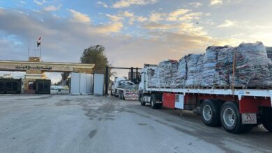 الهلال الأحمر المصري يطلق قافلة زاد العزة 145 لدعم غزه في مواجهه الطقس القارس