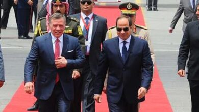 مراسم استقبال رسمية لعاهل الأردن بقصر الاتحادية