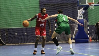 مواجهة الأهلى و سبورتنج فى ربع نهائي دوري كرة السلة