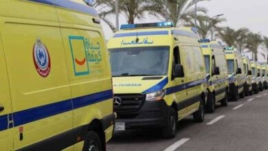 إصابة 5 شباب في حادث تصادم أعلى كوبري طهطا بسوهاج