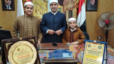 وكيل وزارة المنوفية الأزهرية يلتقي برواد الإنشاد قبيل سفرهم للتكريم بقطاع المعاهد الأزهرية