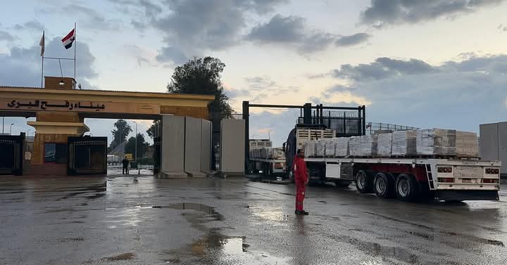 الغوث قادم ياغزه.. قافلة مصرية ضخمة تتحدي العاصفة