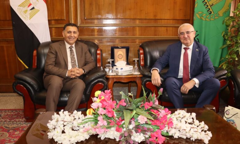 في زيارة ودية… محافظ القليوبية يستقبل سفير أذربيجان لتعزيز التعاون الصناعي والتعليمي