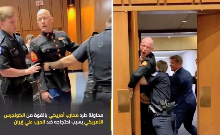 إخراج محارب أمريكي من الكونجرس لرفضه حرب إيران.