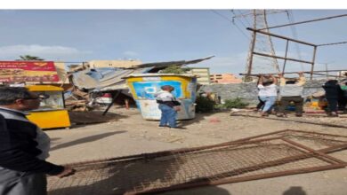 حملات مكثفة لإزالة الإشغالات بحي غرب الفيوم