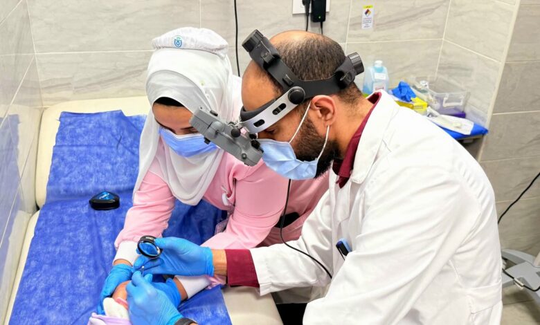إطلاق خدمة فحص قاع العين للأطفال حديثى الولادة بمجمع الأقصر الدولى