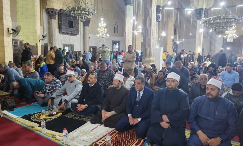 أوقاف الإسكندرية تحتفل بليلة القدر بمسجد أبي العباس المرسي