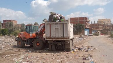 الغربية:رفع 40 طن من القمامة والمخالفات بمحله مرحوم