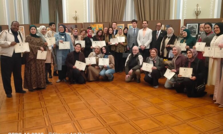 افتتاح صالون جمعية أصدقاء مكتبة الإسكندرية بالبيت الروسي