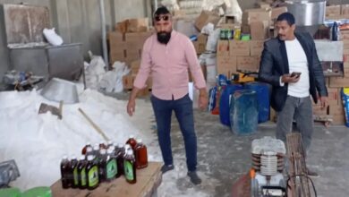 ضبط مصنع منظفات غير مرخص بالفيوم