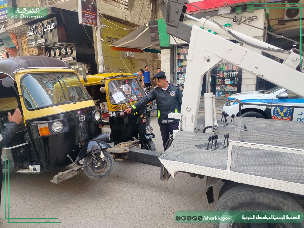  مرور الشرقية ضط 25 توكتوك و23 مخالفة مرورية بحملات البوم