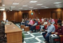  مياه الشرقية اجتماع مع رؤساء الافرع وندوة بكلية التربية بجامعة الزقازيق