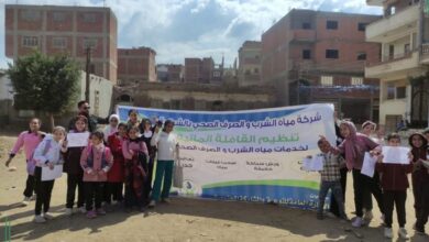 مياه الشرقية :تنفيذ  ٣٥٠  وصلة مياة  و٣٣٥٠متر خطوط مياه للأسر الأولى بالرعاية   