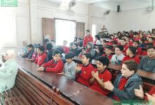 ندوة ورحلة توعوية وتثقيفية لطلاب مدرسة القومية احنفالا باليوم العالمى للتراث