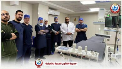صحه الشرقيه:القسطره القلبيه بمستشفى فاقوس المركزي تنفذ المئويه الاولى  