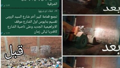 رئيس مركز ومدينة الزقازيق يتفقد أعمال صيانة المعدات بالحملة الميكانيكية