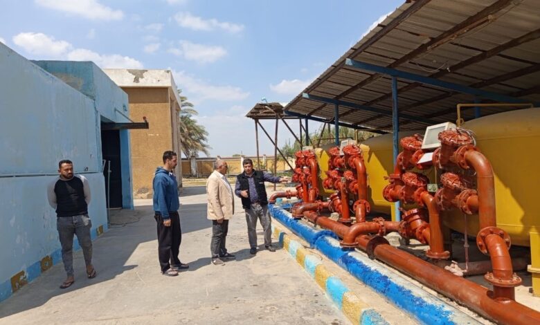 مياه الشرقيه جولة ميدانية لرئيس مجلس الادارة لمحطات بلبيس والزقازيق وديرب نجم