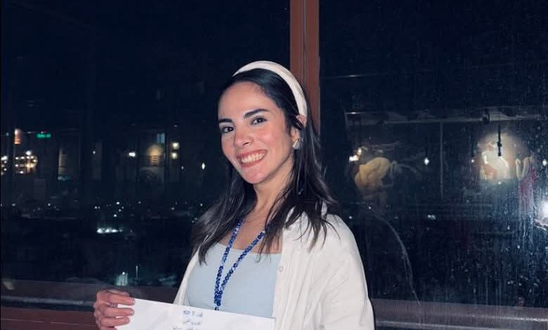 نور شادى ثالث احسن ممثلة فى المهرجان العالمى للمسرح