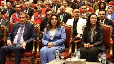 وزيرة التنمية المحلية تشارك في احتفالية وزارة التضامن الاجتماعي 