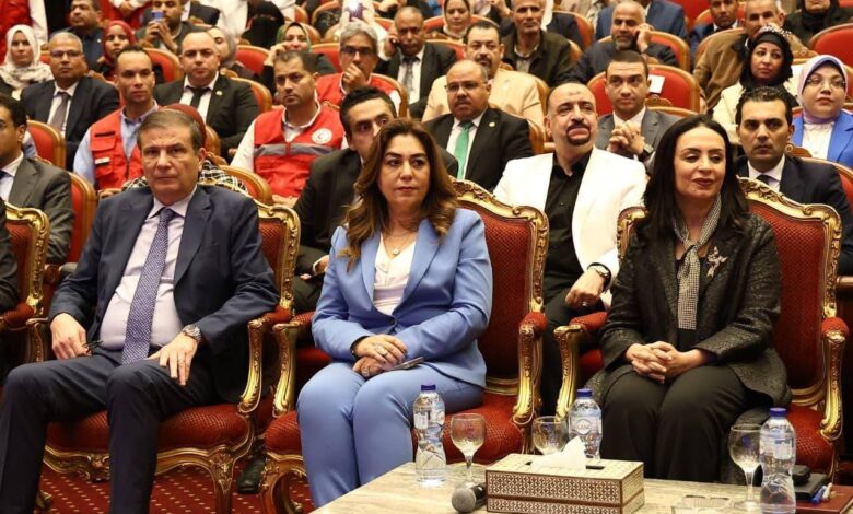 وزيرة التنمية المحلية تشارك في احتفالية وزارة التضامن الاجتماعي 