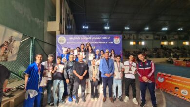 انطلاق بطولة الجمهورية لمنتخبات المناطق للووشو كونغ فو بالهرم تحت رعايه المحاسب شريف مصطفي