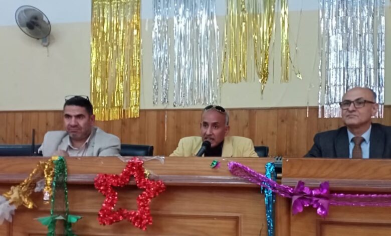 اجتماع منسقي إعلام المدارس بحضور مدير تعليم بنها ومدير العلاقات العامة بالمديرية