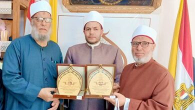 نهاية الخدمة.. أوقاف شمال سيناء تكرم كبيري المتابعة البربري ونظمي