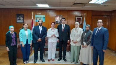   سفيرة دولة كولومبيا تقوم بزيارة اكاديمية السادات للعلوم الإدارية