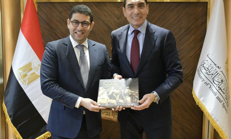 وزير الشباب والرياضة يستقبل نظيره المغربي لبحث تعزيز التعاون المشترك وزير الشباب والرياضة يستقبل نظيره المغربي لبحث تعزيز التعاون المشترك